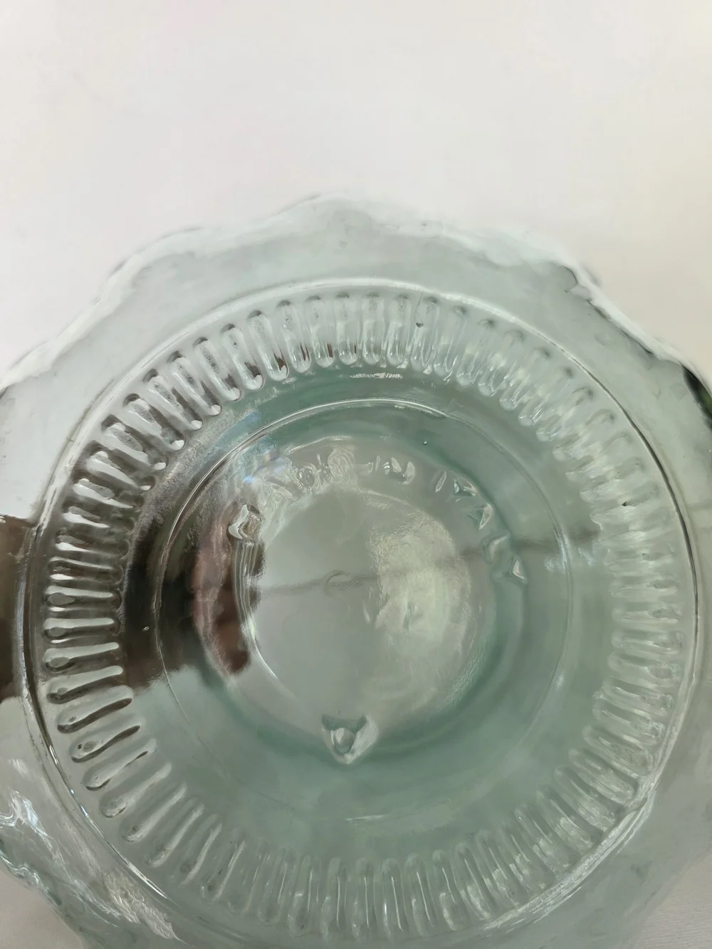Vintage Apothecary Glass Storage Jar Accent - Green